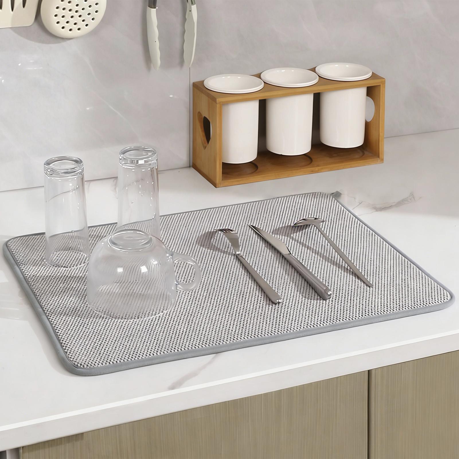 Home Cooking Delivery - Large Microfiber Dish Drying Mat Absorbent