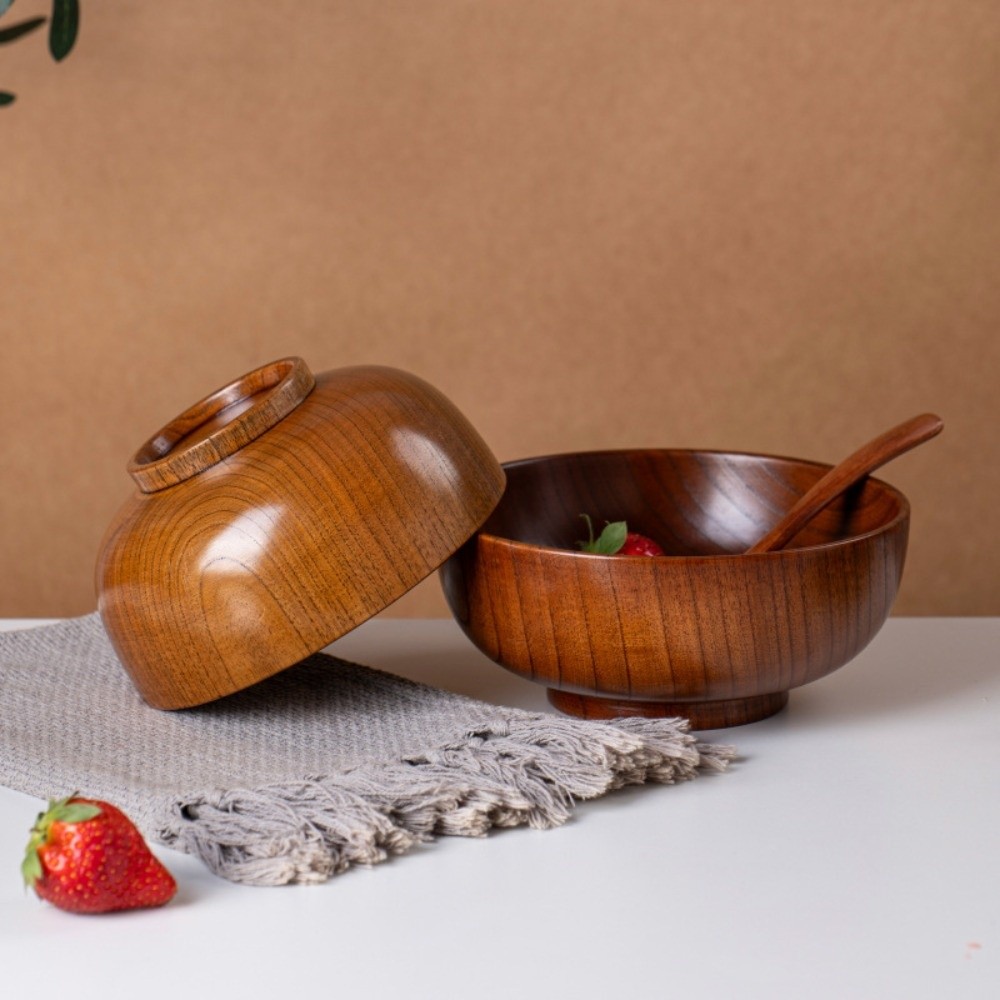 Home Cooking Delivery - New Japanese Style Wooden Bowls Handmade