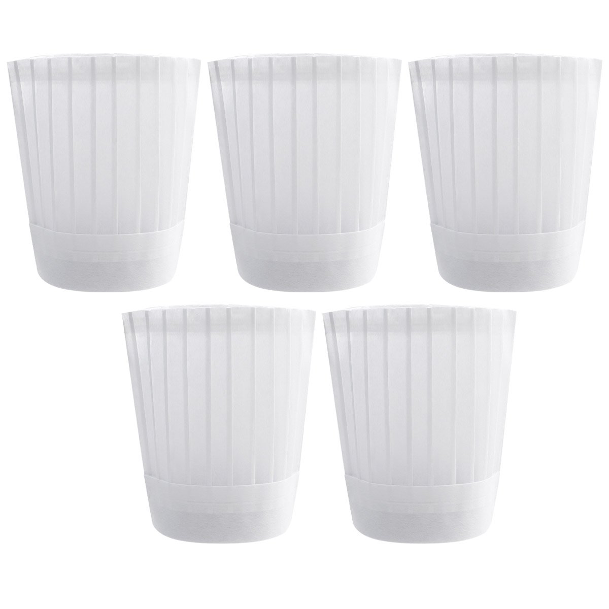 Home Cooking Services - 5pcs Chef Hat Adjustable Elastic Baker