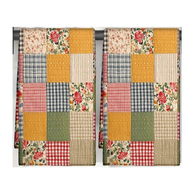 2Pcs, Plaid Spring Kitchen Tow - Home Cooking Is The Best avaliação e preço