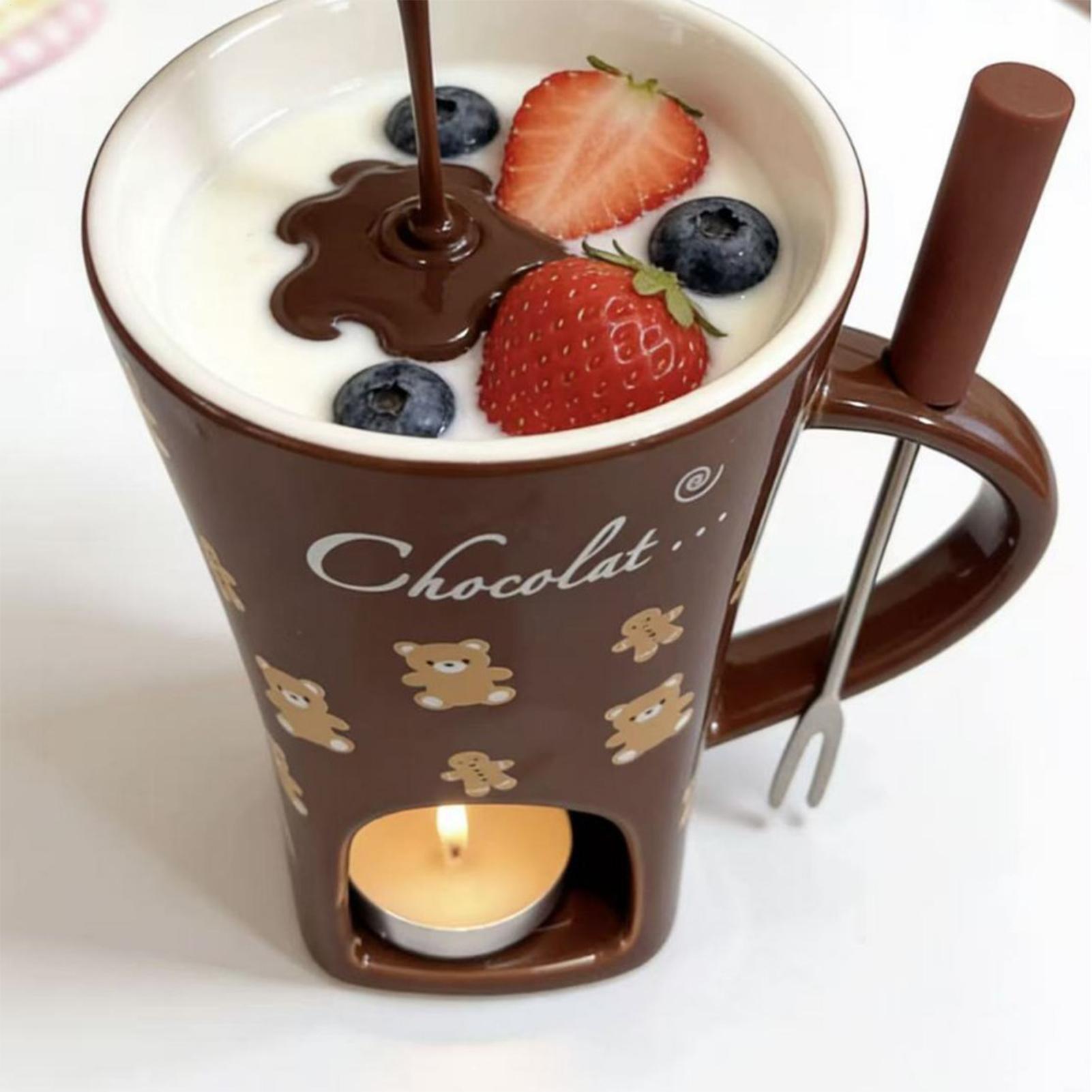 Chocolate Melting Cup 130ml Pe - Fondue Pot Ceramic avaliação e preço
