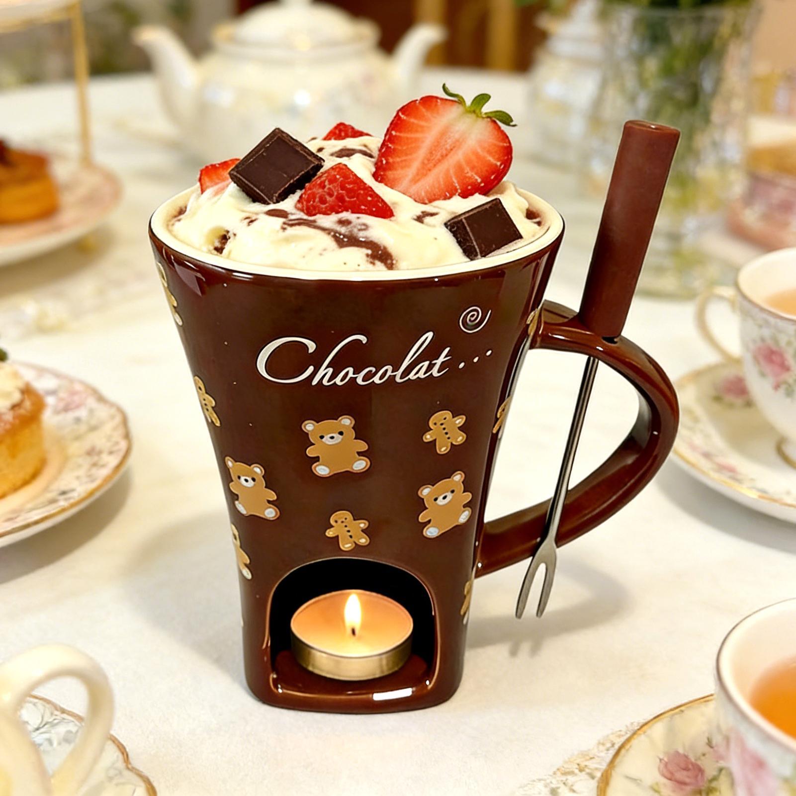 Chocolate Melting Cup 130ml Pe - Fondue Pot Ceramic avaliação e preço
