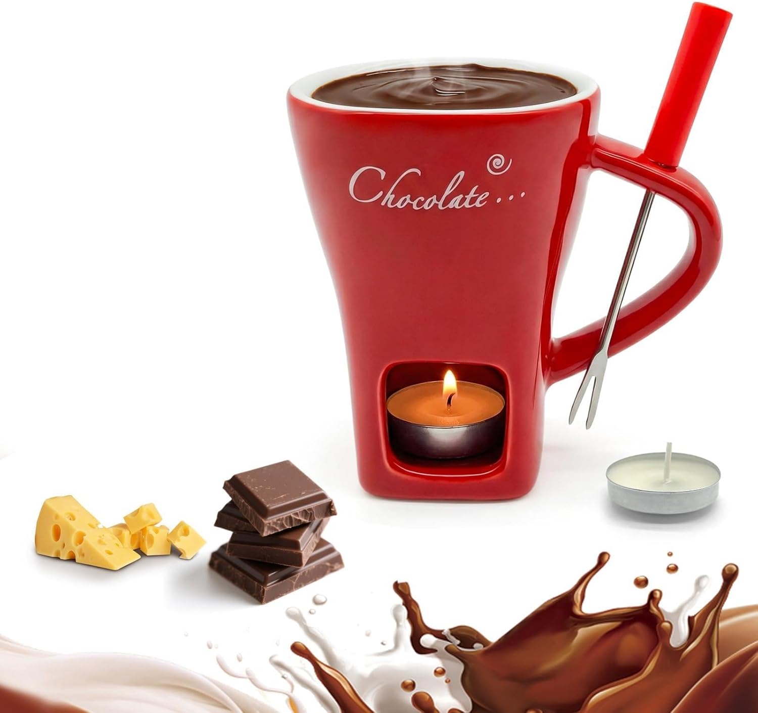 Ceramic Chocolate Melting Fond - Fondue Pot Ceramic avaliação e preço
