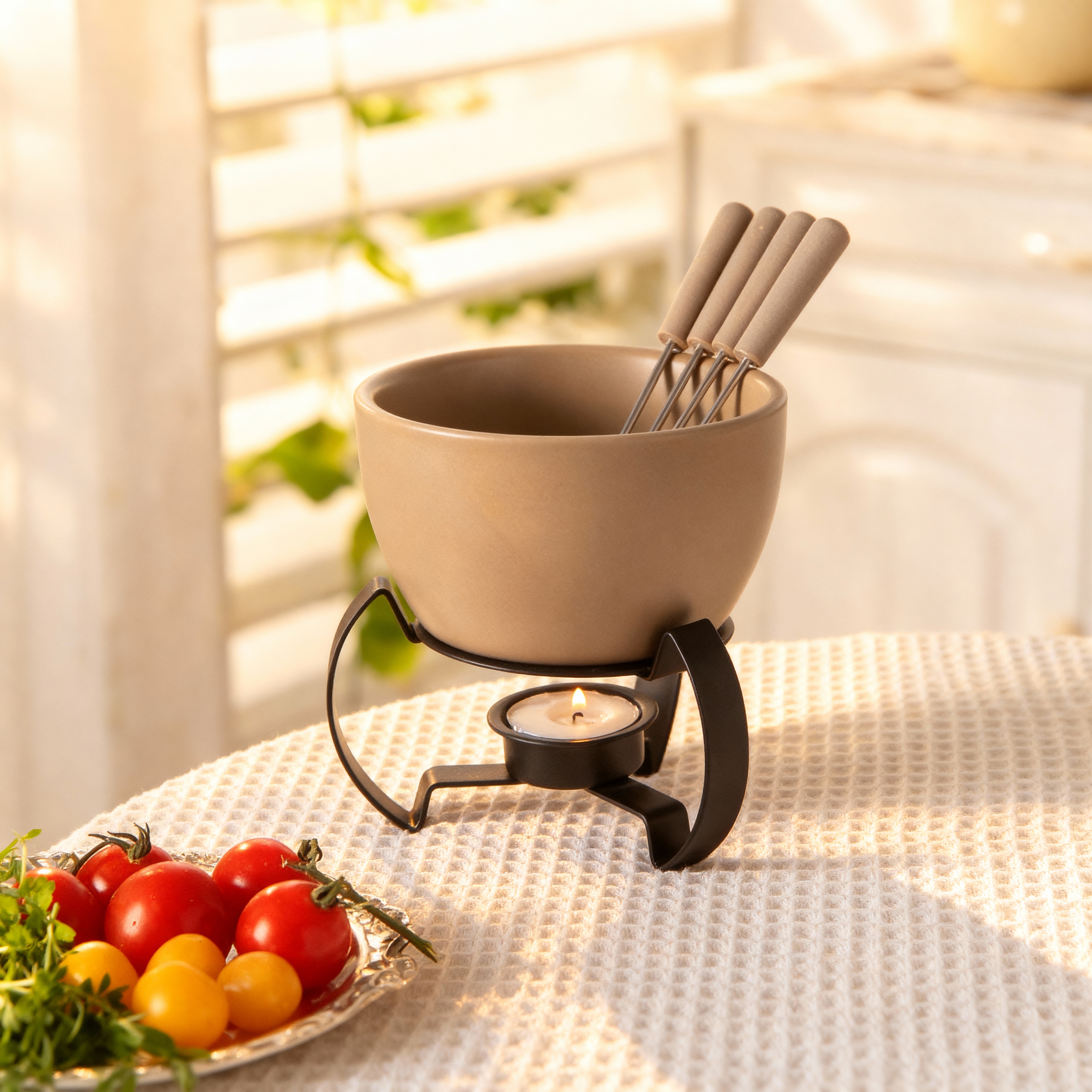 Eco-Friendly Ceramic Bowl with - Fondue Pot Ceramic avaliação e preço
