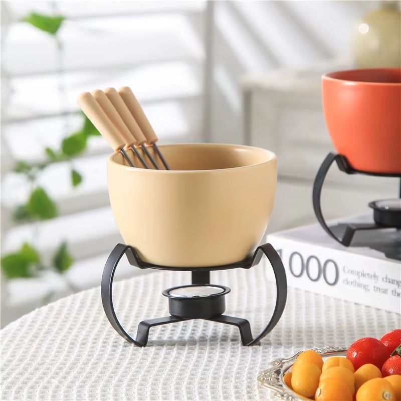 Eco-Friendly Ceramic Bowl with - Fondue Pot Ceramic avaliação e preço