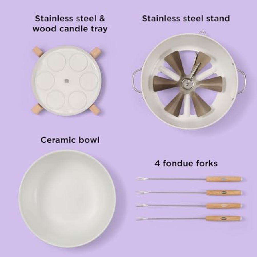Chef'n SweetSpot Fondue Set, A - Fondue Pot Ceramic avaliação e preço