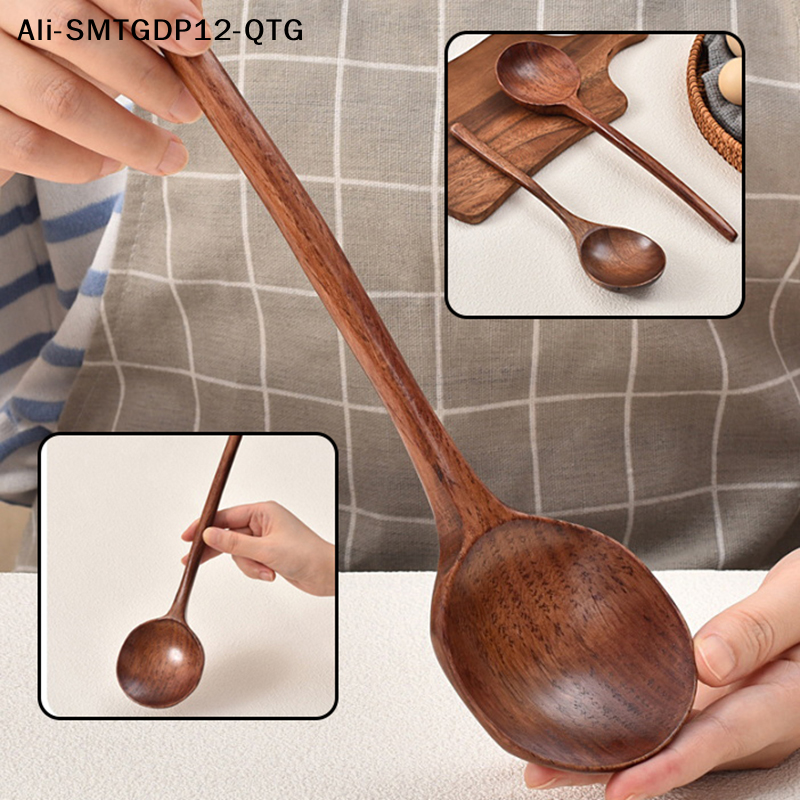 Long Handle Ramen Wooden Spoon - Home Cooking Delivery avaliação e preço