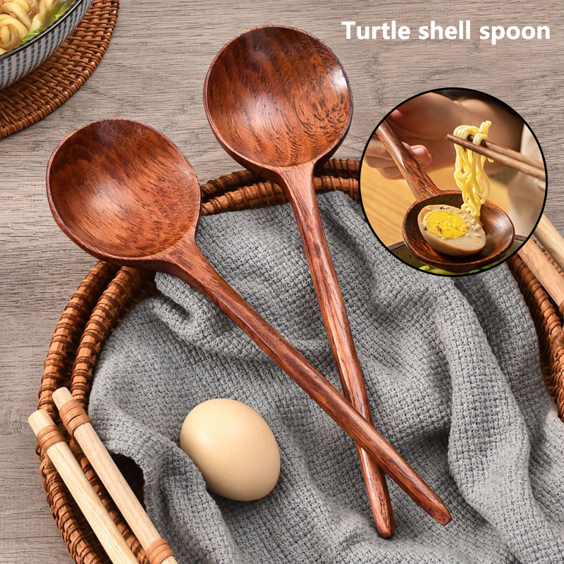 Long Handle Ramen Wooden Spoon - Home Cooking Delivery avaliação e preço