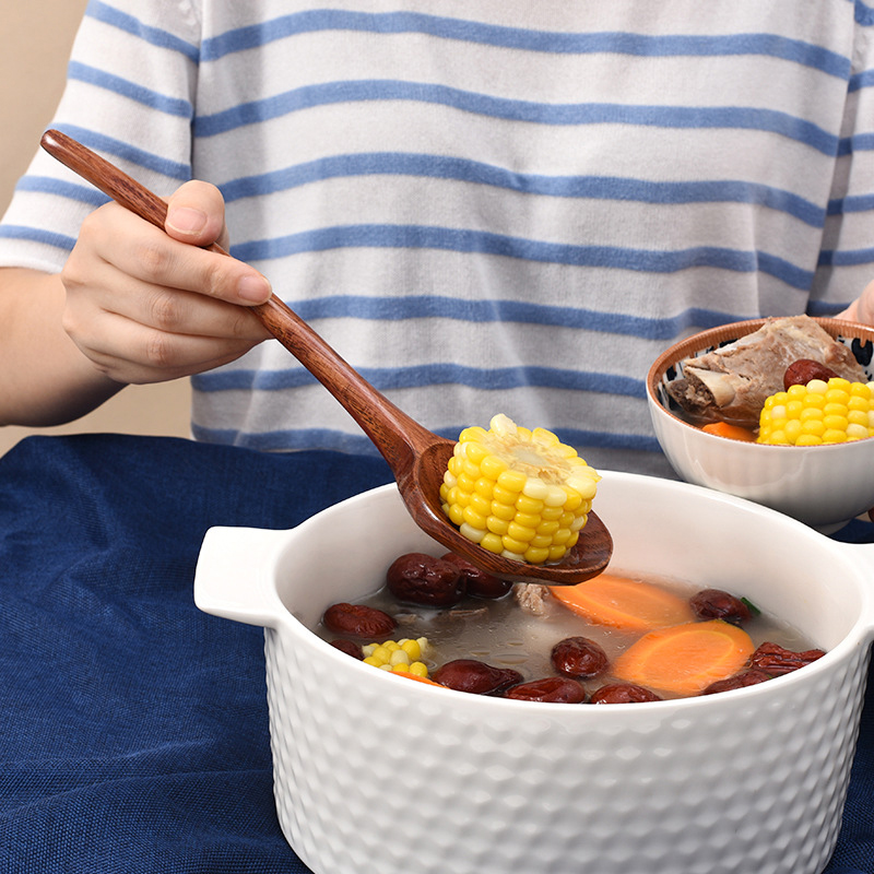 Long Handle Ramen Wooden Spoon - Home Cooking Delivery avaliação e preço