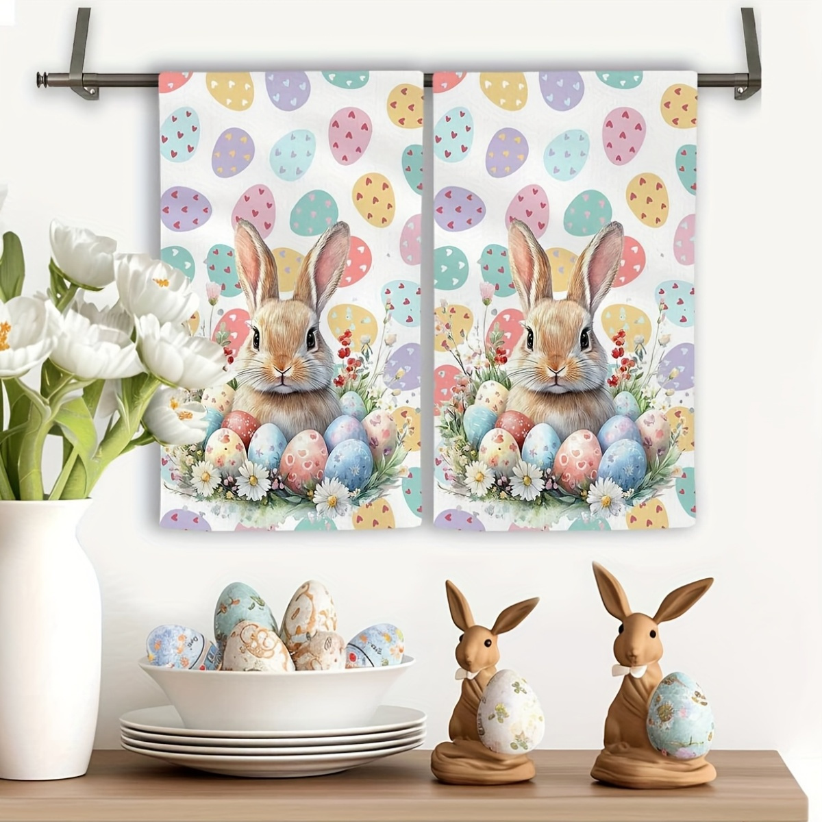 2Pcs, Easter-Themed Kitchen To - Home Cooking Is The Best avaliação e preço