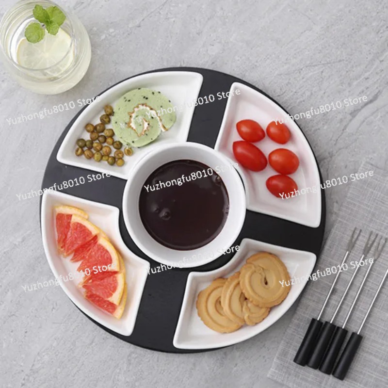 White Glazed Ceramic Chocolate - Fondue Pot Ceramic avaliação e preço
