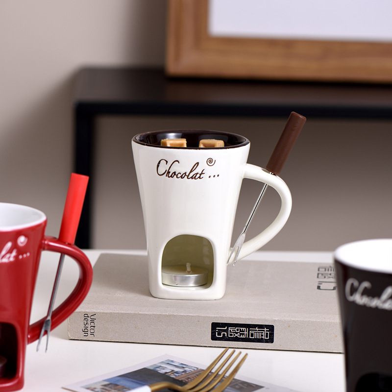 130ml Chocolate Fondue Mug Mel - Fondue Pot Ceramic avaliação e preço