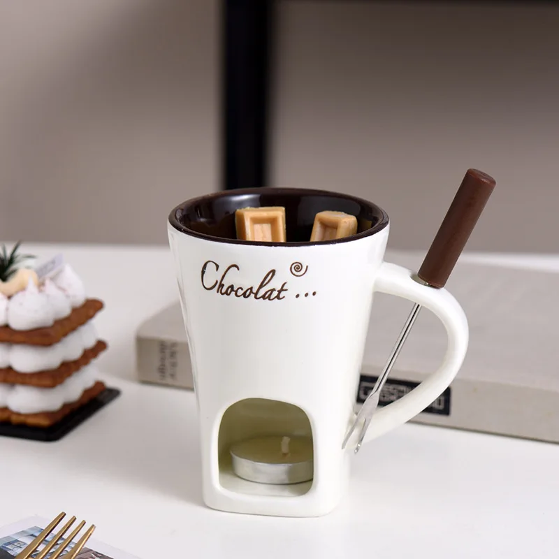 130ml Chocolate Fondue Mug Mel - Fondue Pot Ceramic avaliação e preço