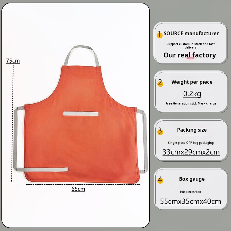 Adjustable Canvas Apron With C - Home Cooking Services avaliação e preço