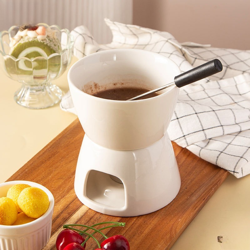 Nordic Ceramic Chocolate Fondu - Fondue Pot Ceramic avaliação e preço