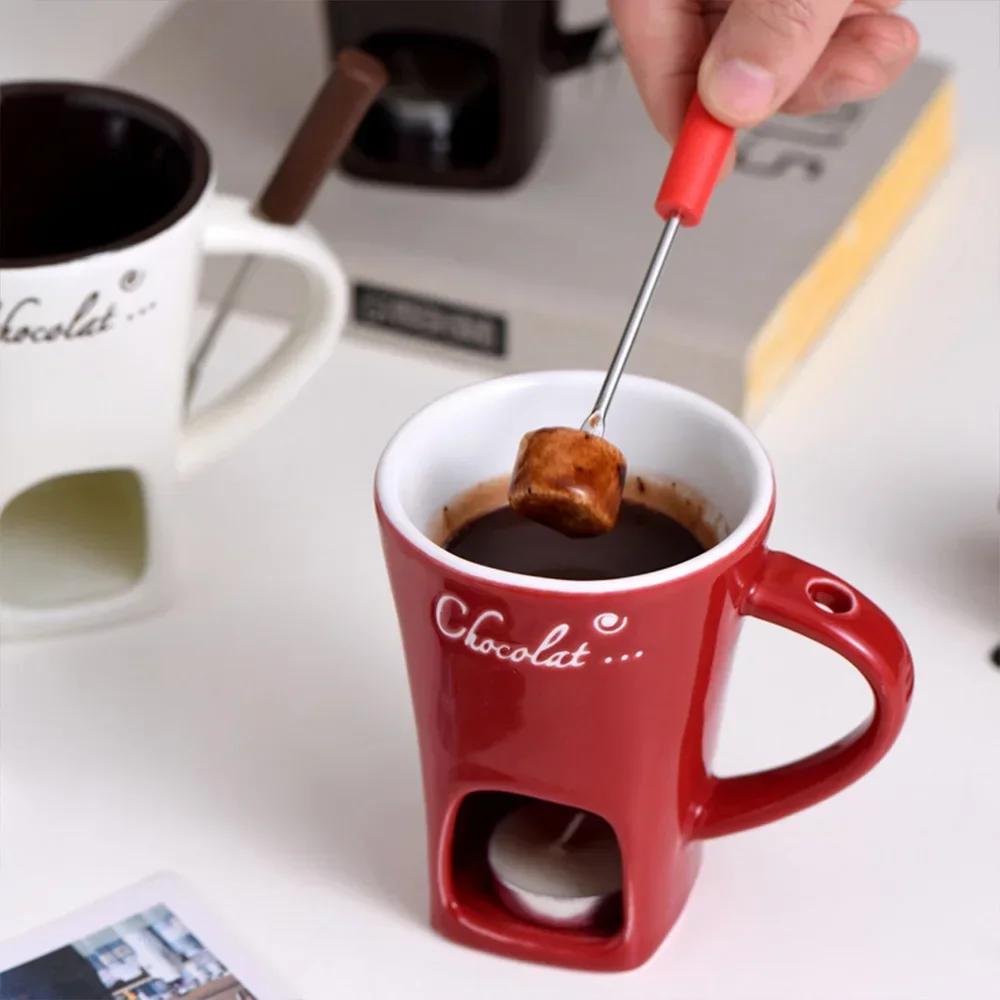 New Small Fondue Mug Set Perso - Fondue Pot Ceramic avaliação e preço