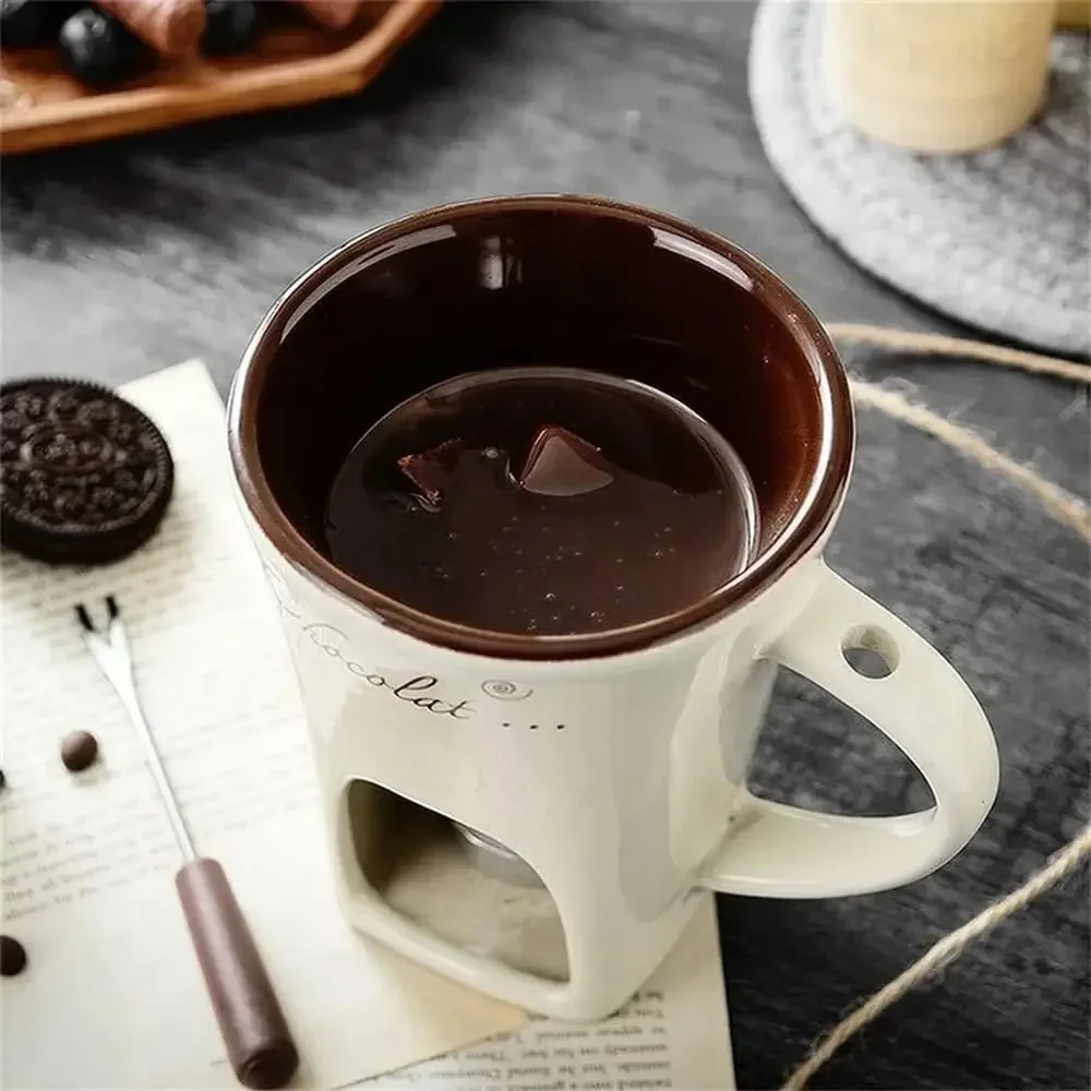 New Small Fondue Mug Set Perso - Fondue Pot Ceramic avaliação e preço