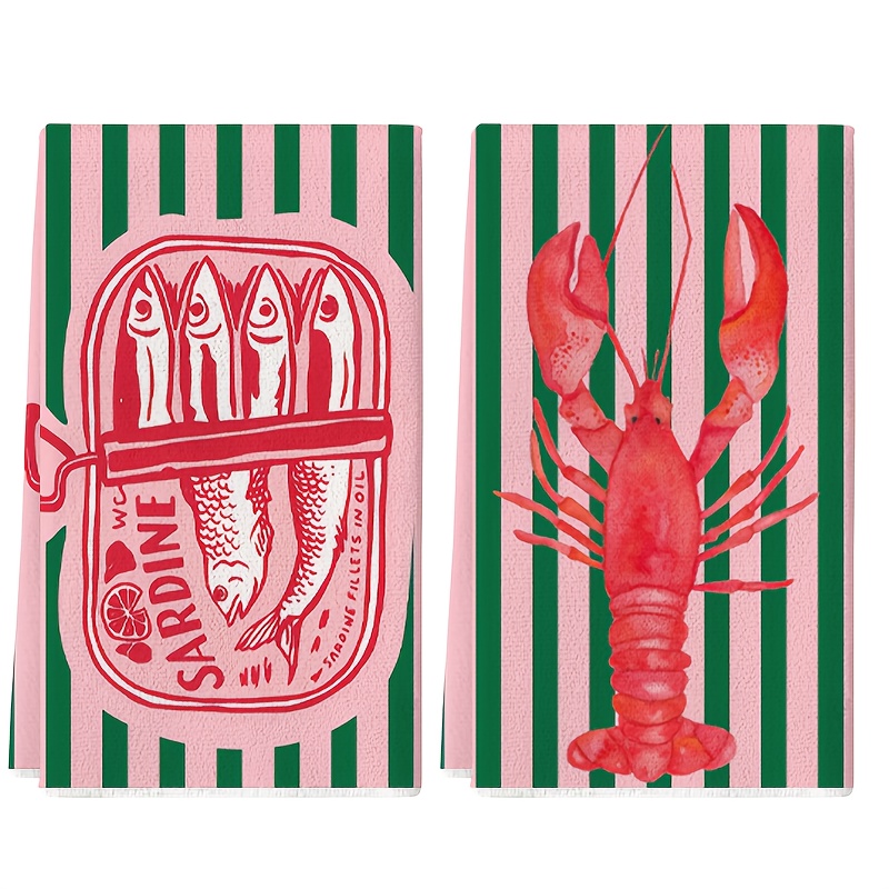 2Pcs, American Retro Striped S - Home Cooking Is The Best avaliação e preço
