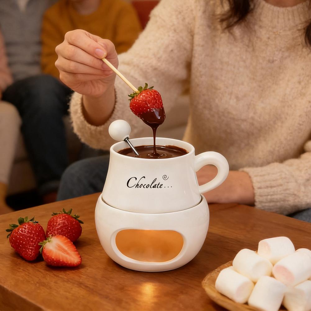Chocolate Fondue Cup Ceramic W - Fondue Pot Ceramic avaliação e preço