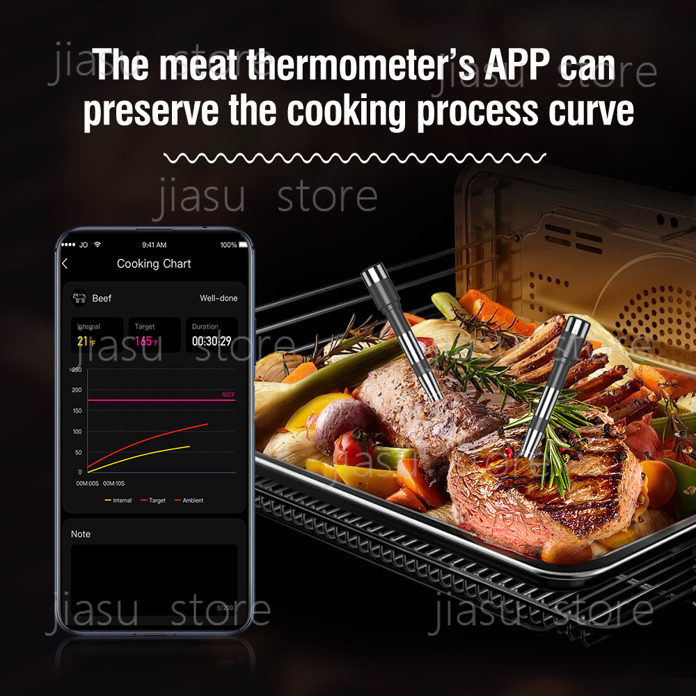 2026 Upgraded Bluetooth BBQ Th - Home Cooking App avaliação e preço