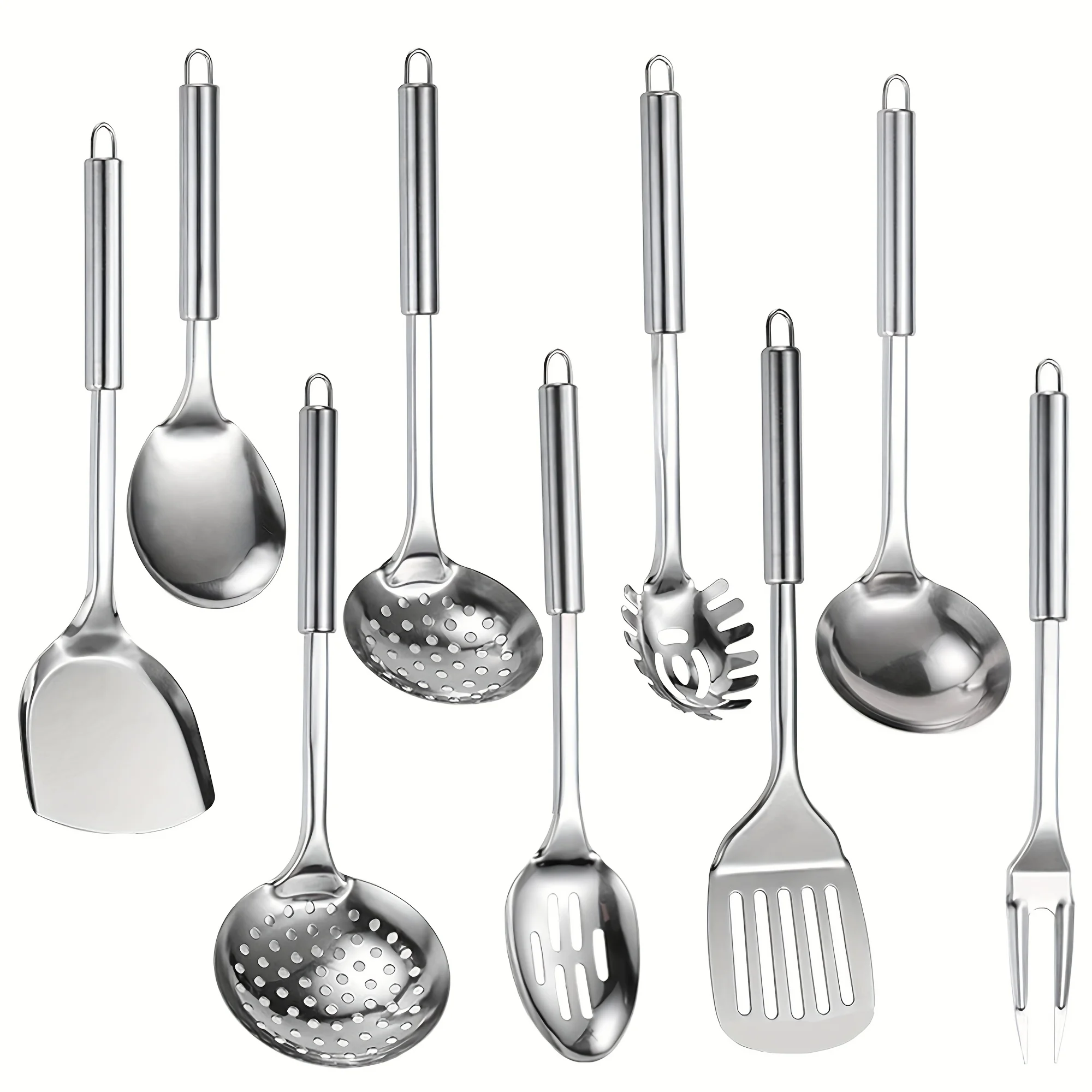 9pcs Cooking Utensil Set, 304  - Home Cooking Is The Best avaliação e preço