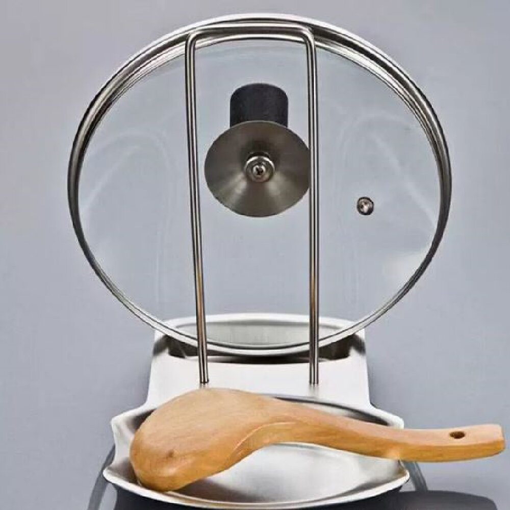 Stainless Steel Pot Lid Holder - Home Cooking Delivery avaliação e preço