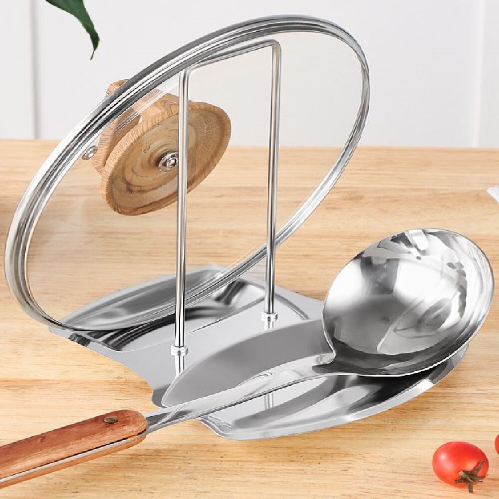 Stainless Steel Pot Lid Holder - Home Cooking Delivery avaliação e preço