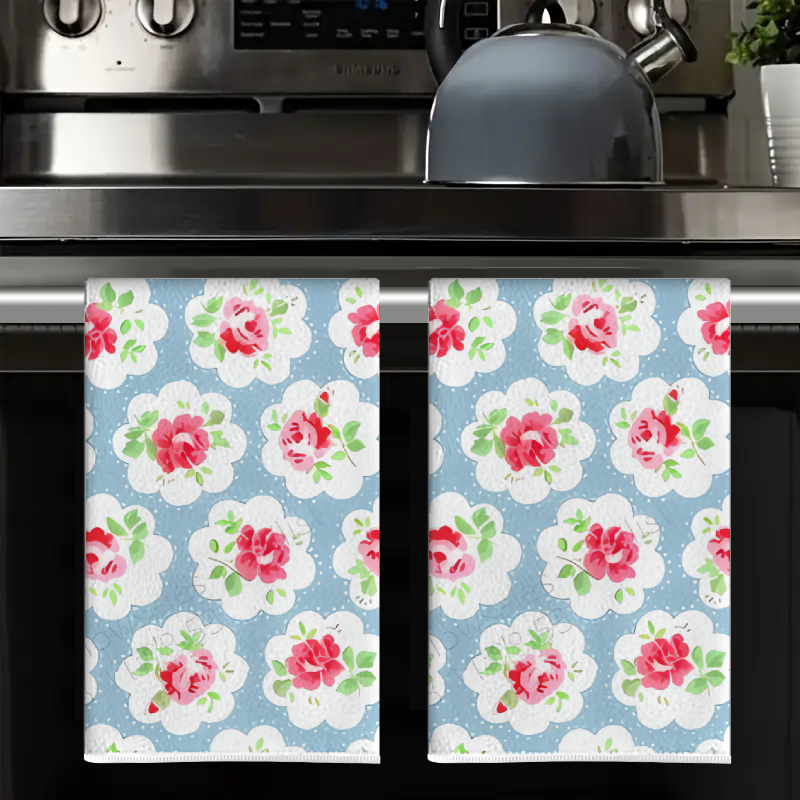 2Pcs, Blue Background with Pin - Home Cooking Is The Best avaliação e preço