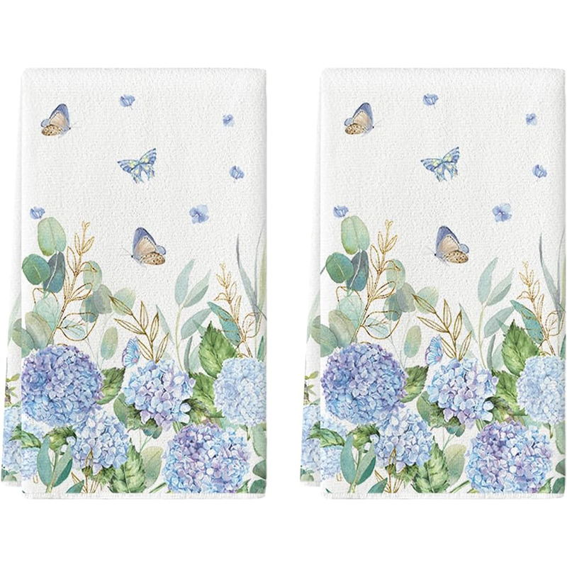 2Pcs, Butterfly Hydrangea Kitc - Home Cooking Is The Best avaliação e preço