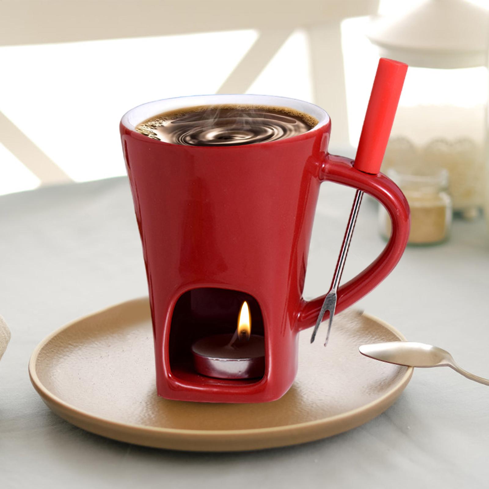 Mini Chocolate Fondue Mug Set  - Fondue Pot Ceramic avaliação e preço