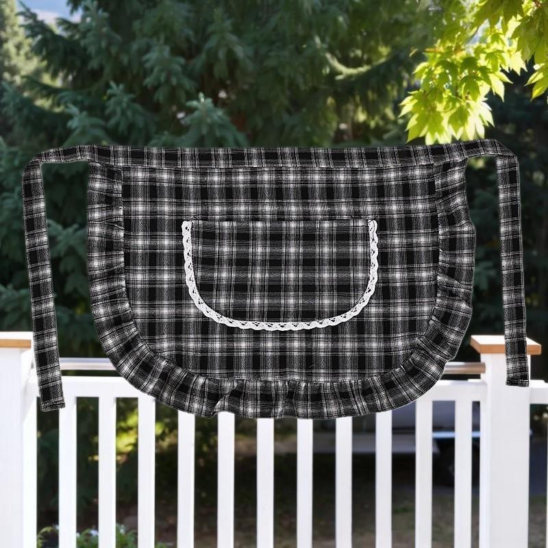 Apron Square Check Half Waist  - Home Cooking Services avaliação e preço
