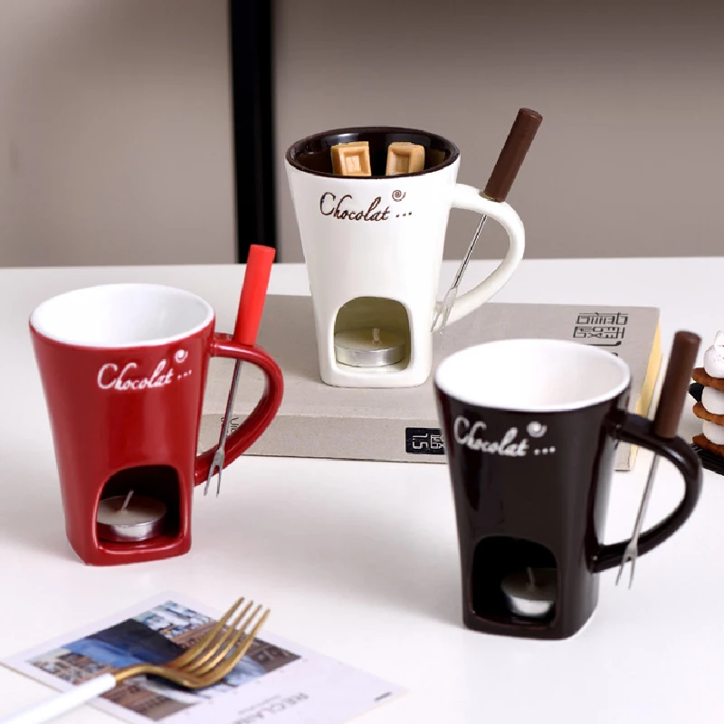 Fondue Mug Cheese Butter Melt  - Fondue Pot Ceramic avaliação e preço