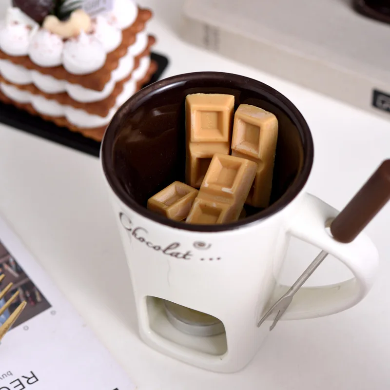 Fondue Mug Cheese Butter Melt  - Fondue Pot Ceramic avaliação e preço