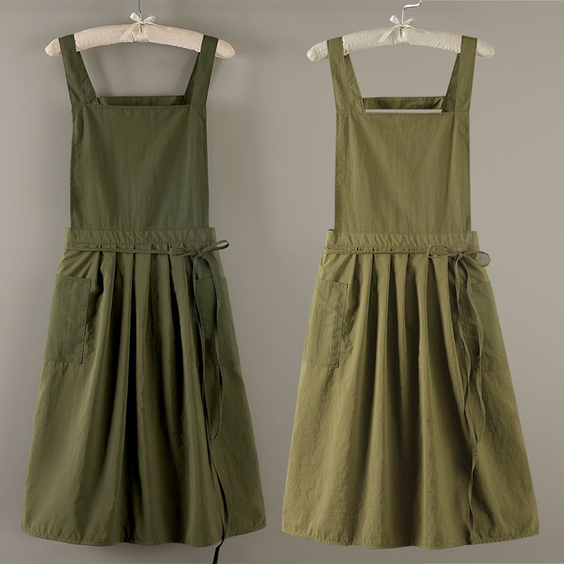 Elegant Ruffled Bib Apron, Sta - Home Cooking Services avaliação e preço