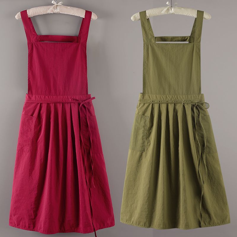 Elegant Ruffled Bib Apron, Sta - Home Cooking Services avaliação e preço