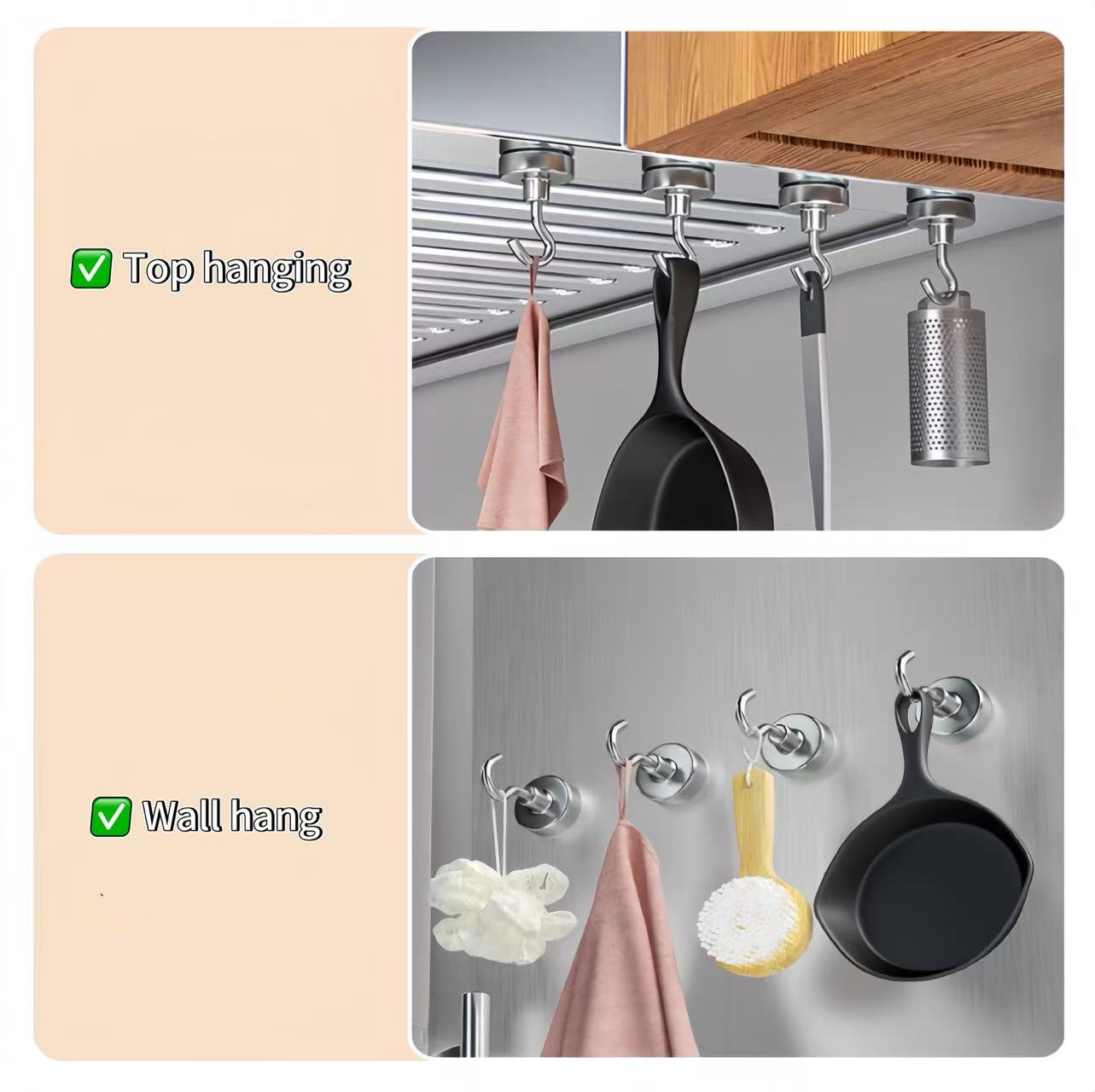 1-10-20PCS Strong Magnet Hooks - Home Cooking Delivery avaliação e preço