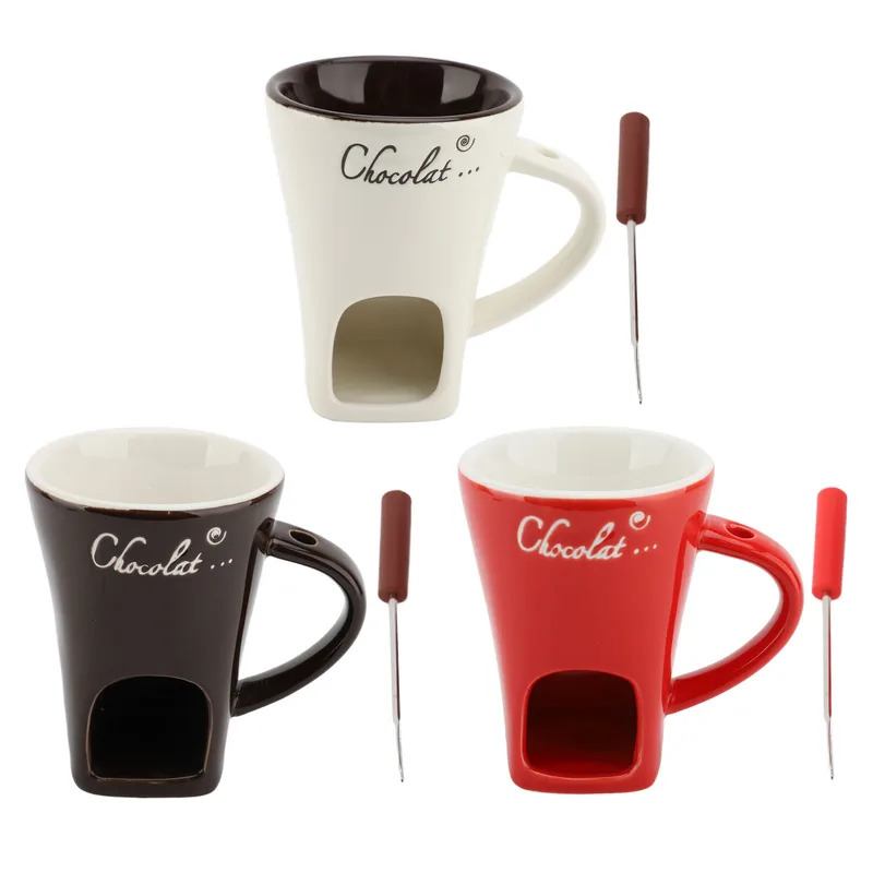 Chocolate Melting Fondue Mug C - Fondue Pot Ceramic avaliação e preço