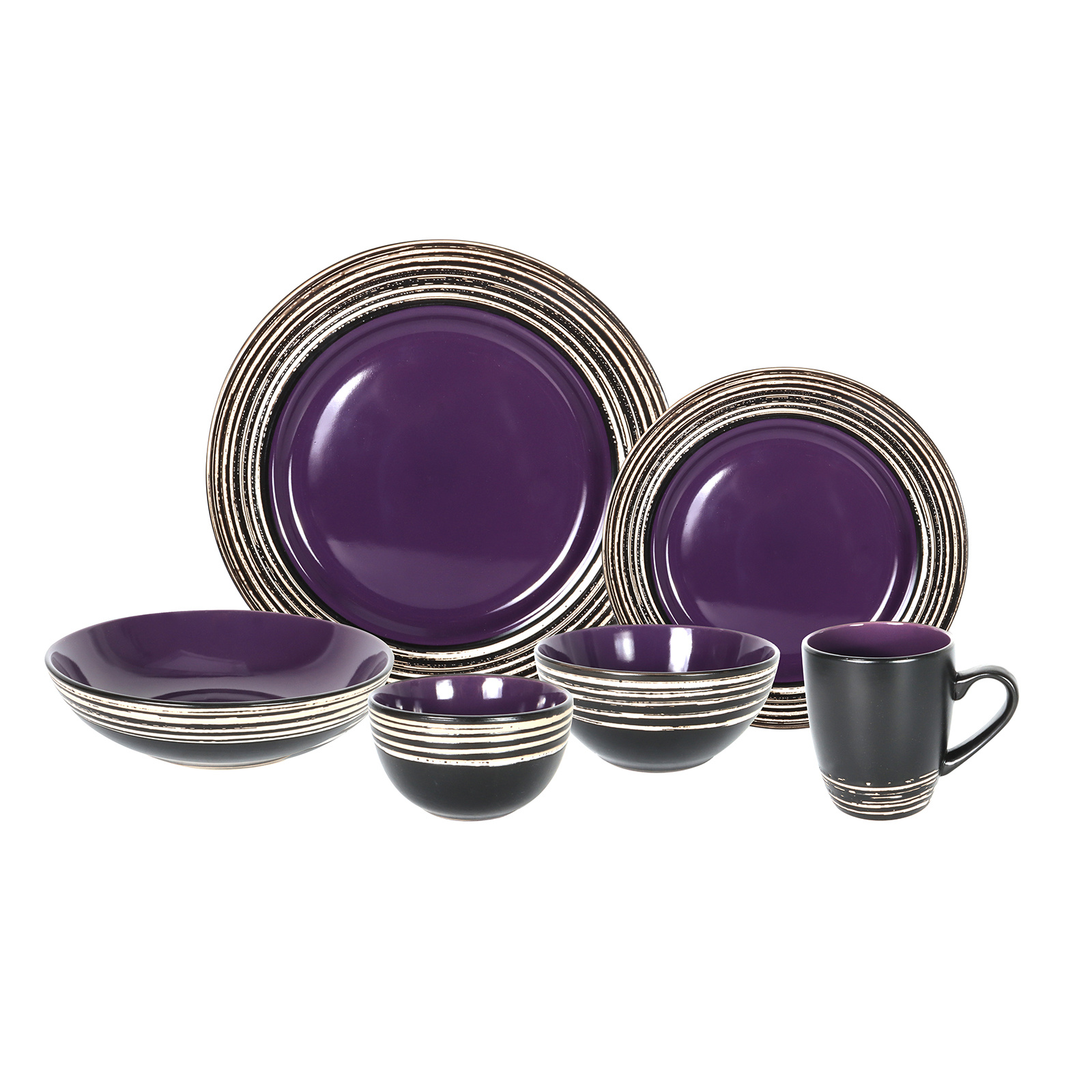 48pcs Stoneware Dinnerware Set - Home Cooking Services avaliação e preço